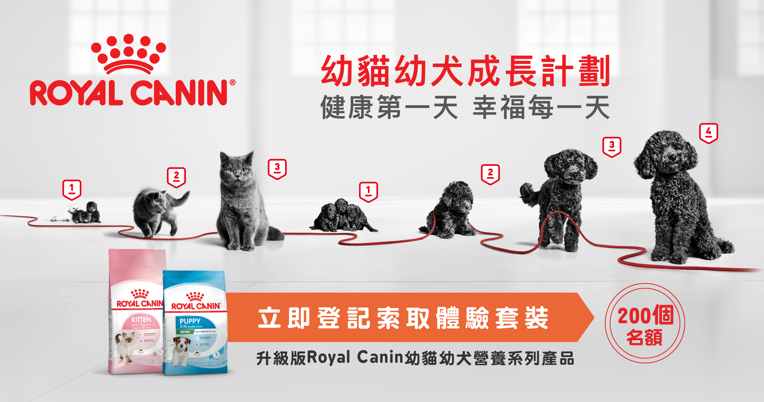 立即登記 | 索取升級版Royal Canin幼貓幼犬營養系列產品體驗裝